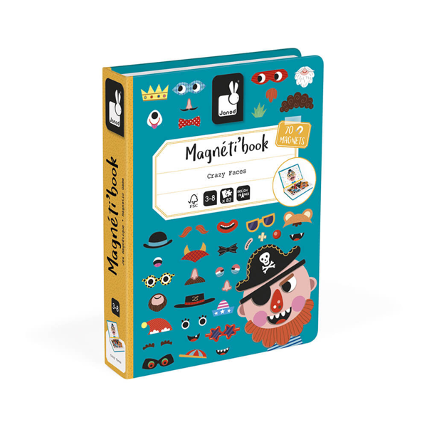 Image de 'MAGNETI'BOOK CRAZY FACES GARCON'