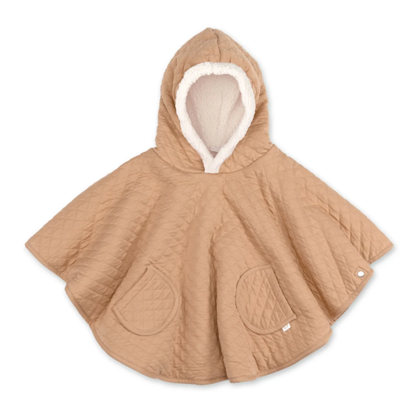 Bild von Poncho padded jersey + teddy QUILT 89 beige