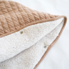 Bild von Poncho padded jersey + teddy QUILT 89 beige
