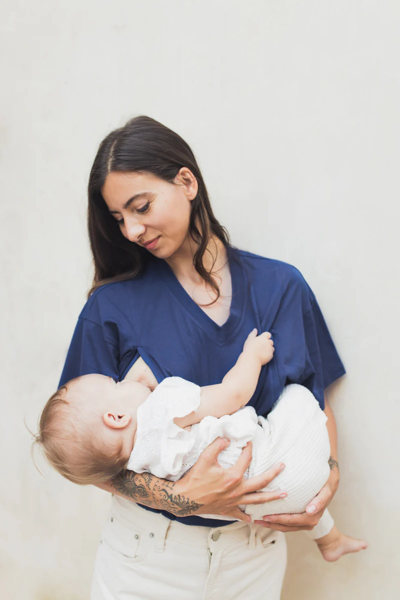 Image de 'T-shirt d'allaitement MARINE L'