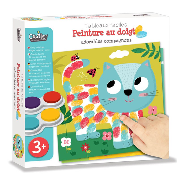 Image de 'Tableaux Faciles, Peinture au doigt "Adorables Compagnons"'